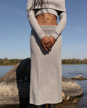 Load image into Gallery viewer, Sora - Long Knit Skirt - Grey
