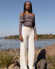 Load image into Gallery viewer, Lara - Knit Flared Pants - Cream
