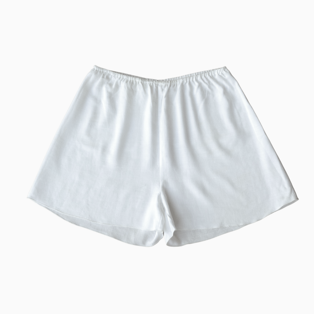 Lua - Elastic shorts - White