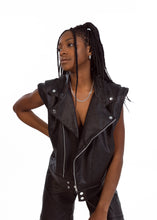 Load image into Gallery viewer, Kara - Vegan Leather Convertible Jacket
