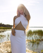 Load image into Gallery viewer, Hera - Maxi cut-out skirt - White
